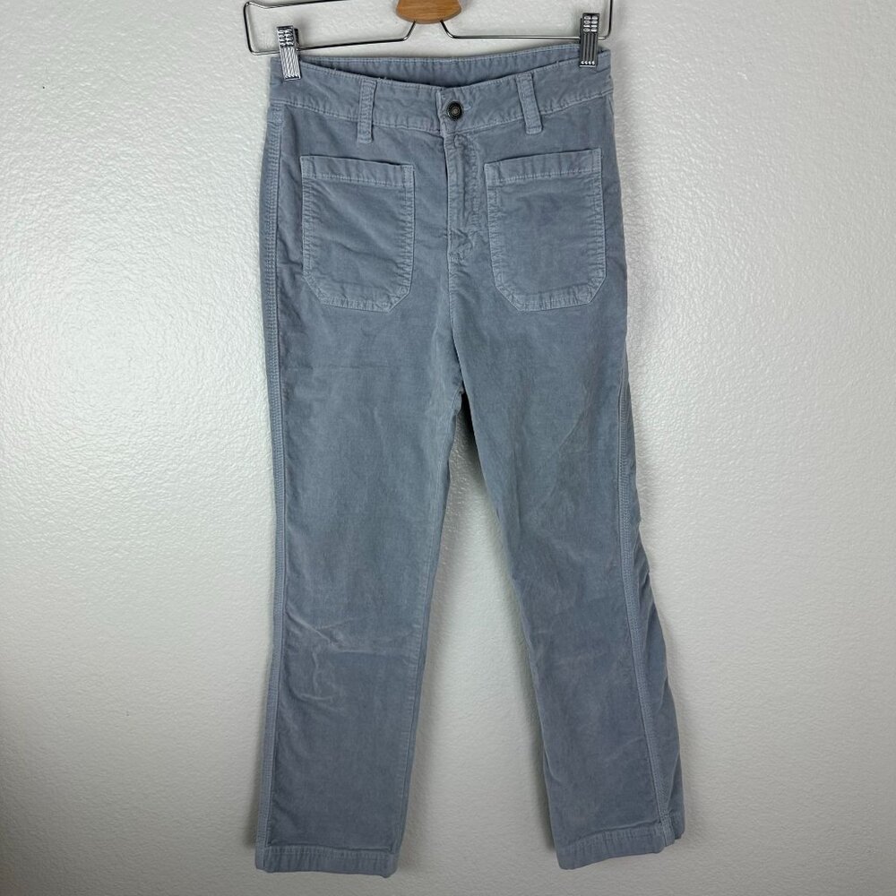 Free People High Time Velvet Kick Flare Pants 8 Boho Casual Everyday Western